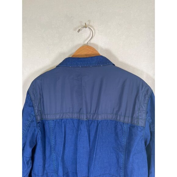 Tommy Bahama Mens Size 46 Chest Blue Jacket Country French Workwear Chore Jacket - Picture 6 of 12